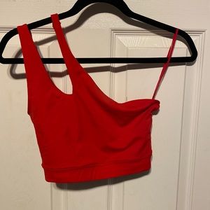 Red tank top/crop top from garage
